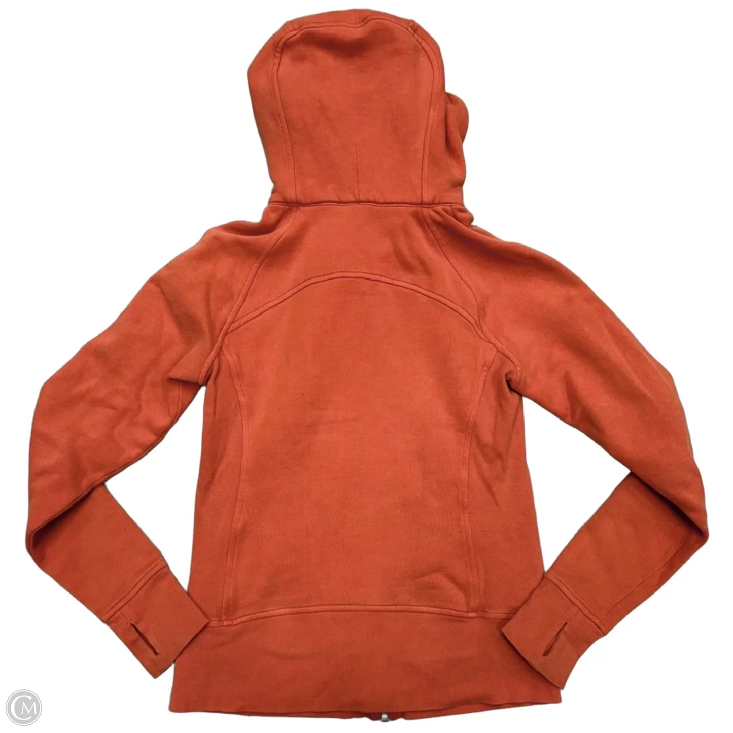 Athletic Jacket By Lululemon In Orange, Size: S