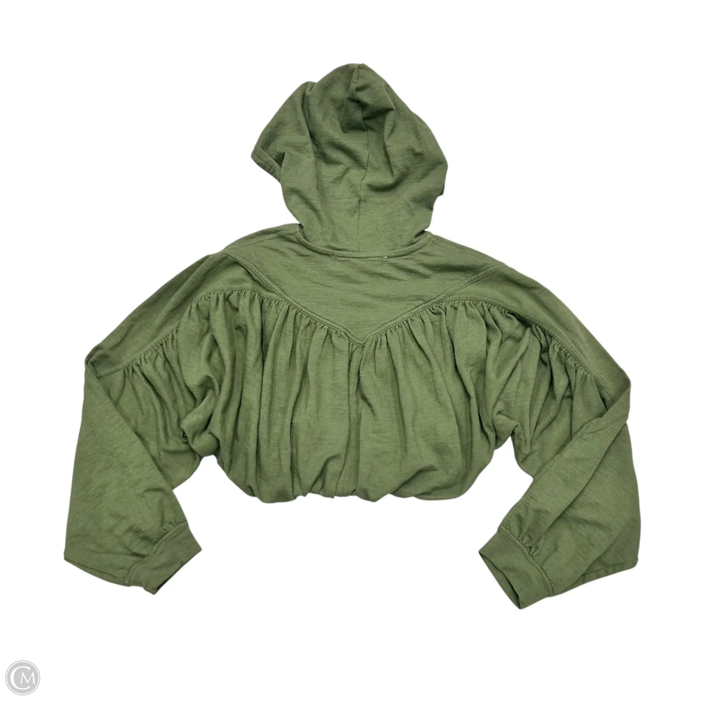 Sweatshirt Hoodie By Free People In Green, Size: Xs