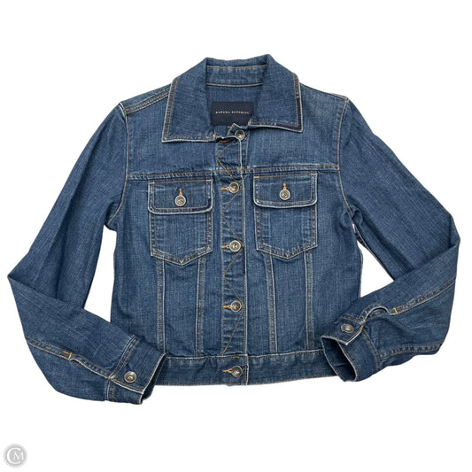 Jacket Denim By Banana Republic In Blue Denim, Size: Xs