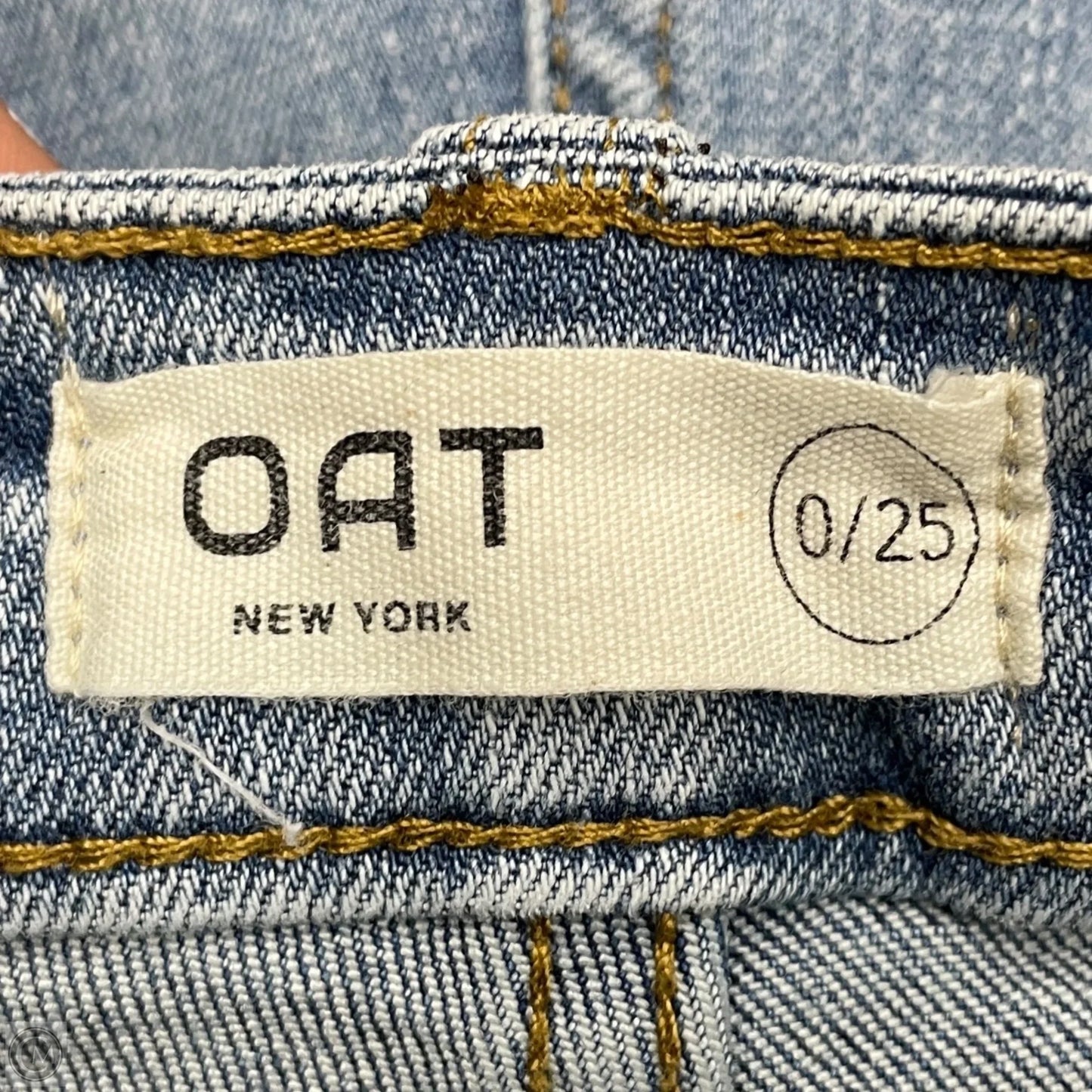 Jeans Cropped By Oat In Blue Denim, Size: 0