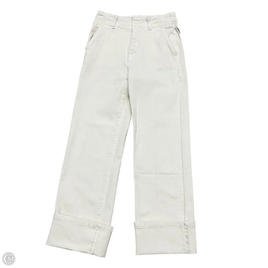 Jeans Wide Leg By Pilcro In Cream Denim, Size: 2
