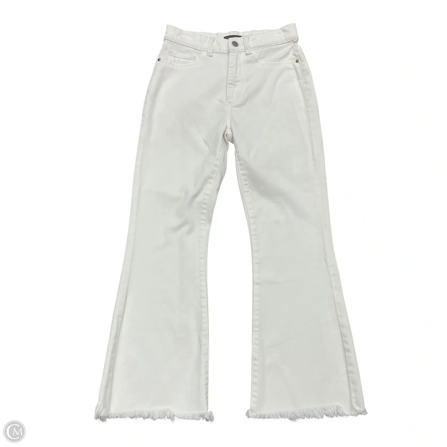 Jeans Cropped By Dl1961 In White Denim, Size: 2