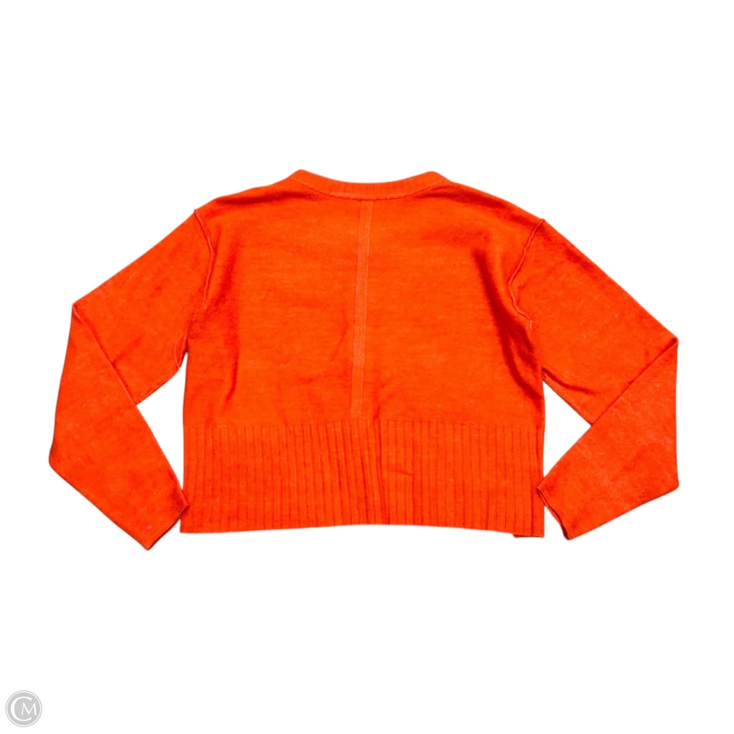 Sweater Cardigan By Free People In Orange, Size: Xs