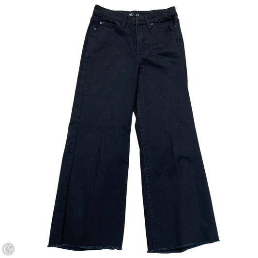 Jeans Cropped By Oat In Black Denim, Size: 0