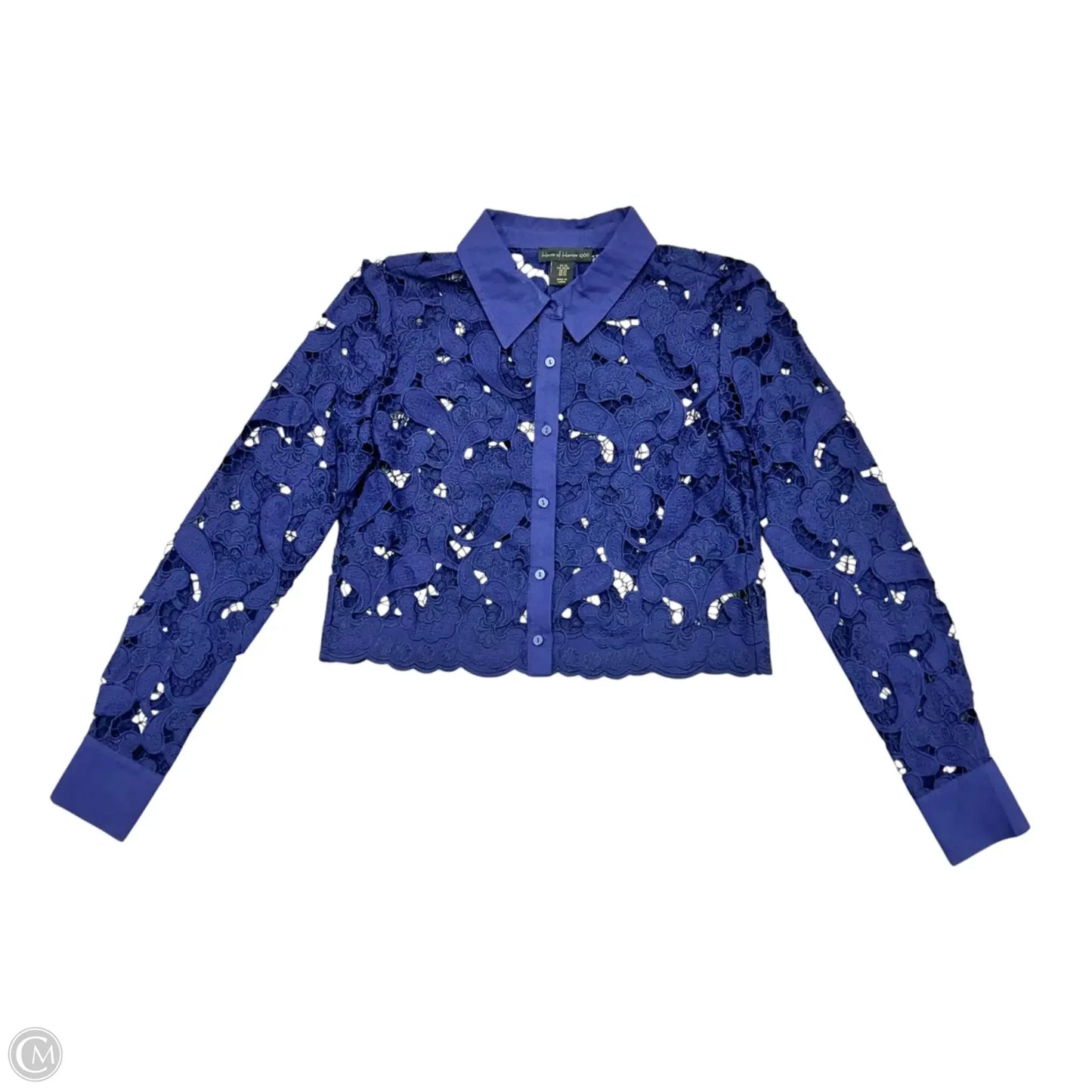 Top Long Sleeve By House Of Harlow In Navy, Size: Xs