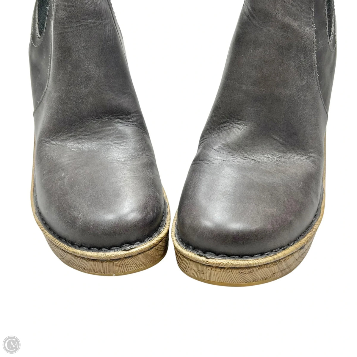 Boots Ankle Heels By Born In Tan & Grey, Size: 7