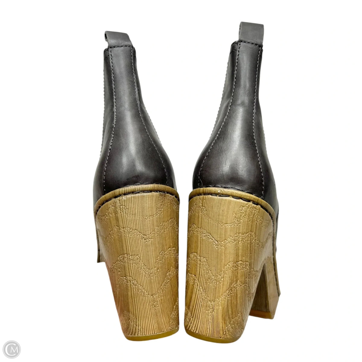 Boots Ankle Heels By Born In Tan & Grey, Size: 7