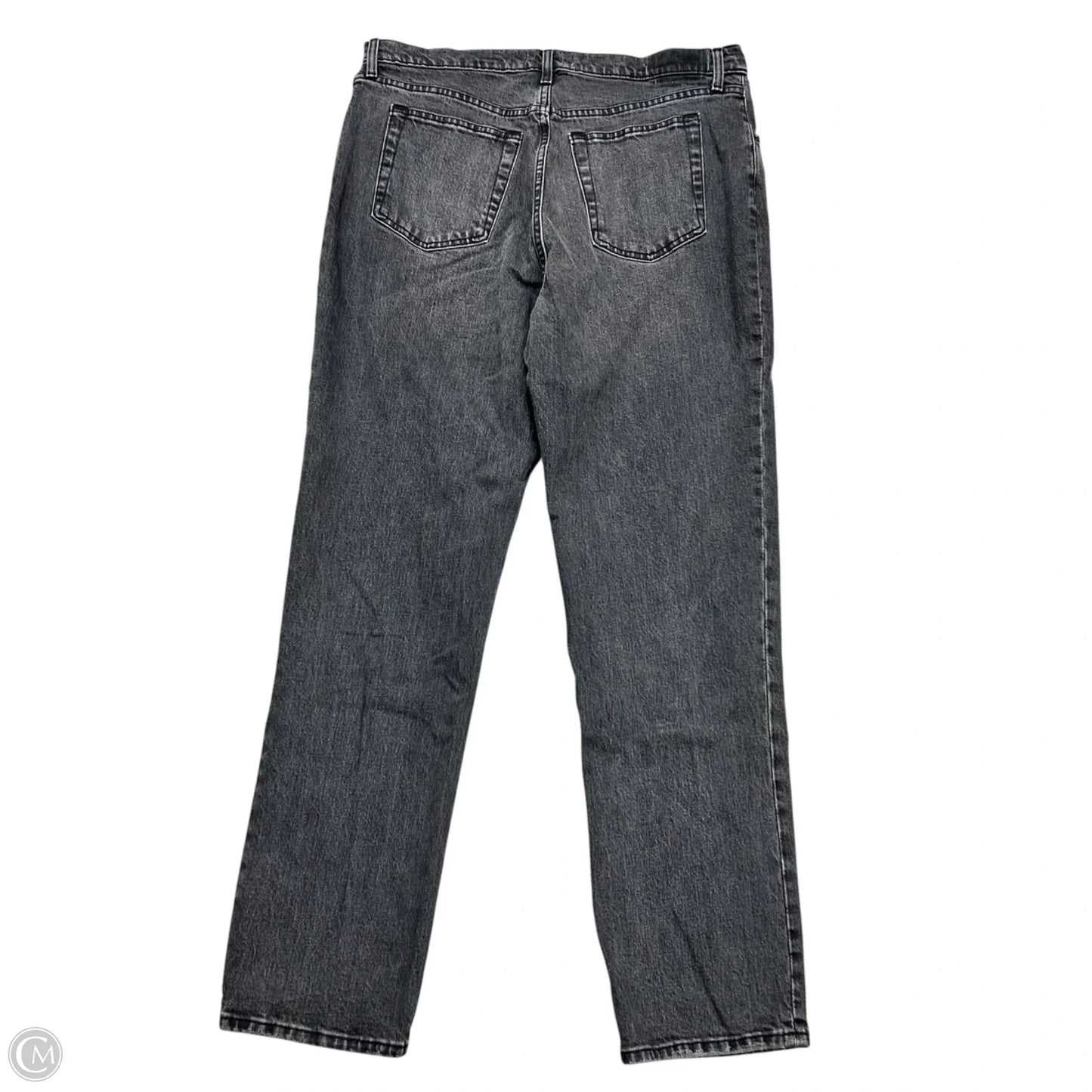 Jeans Straight By Abercrombie And Fitch In Black Denim, Size: 16