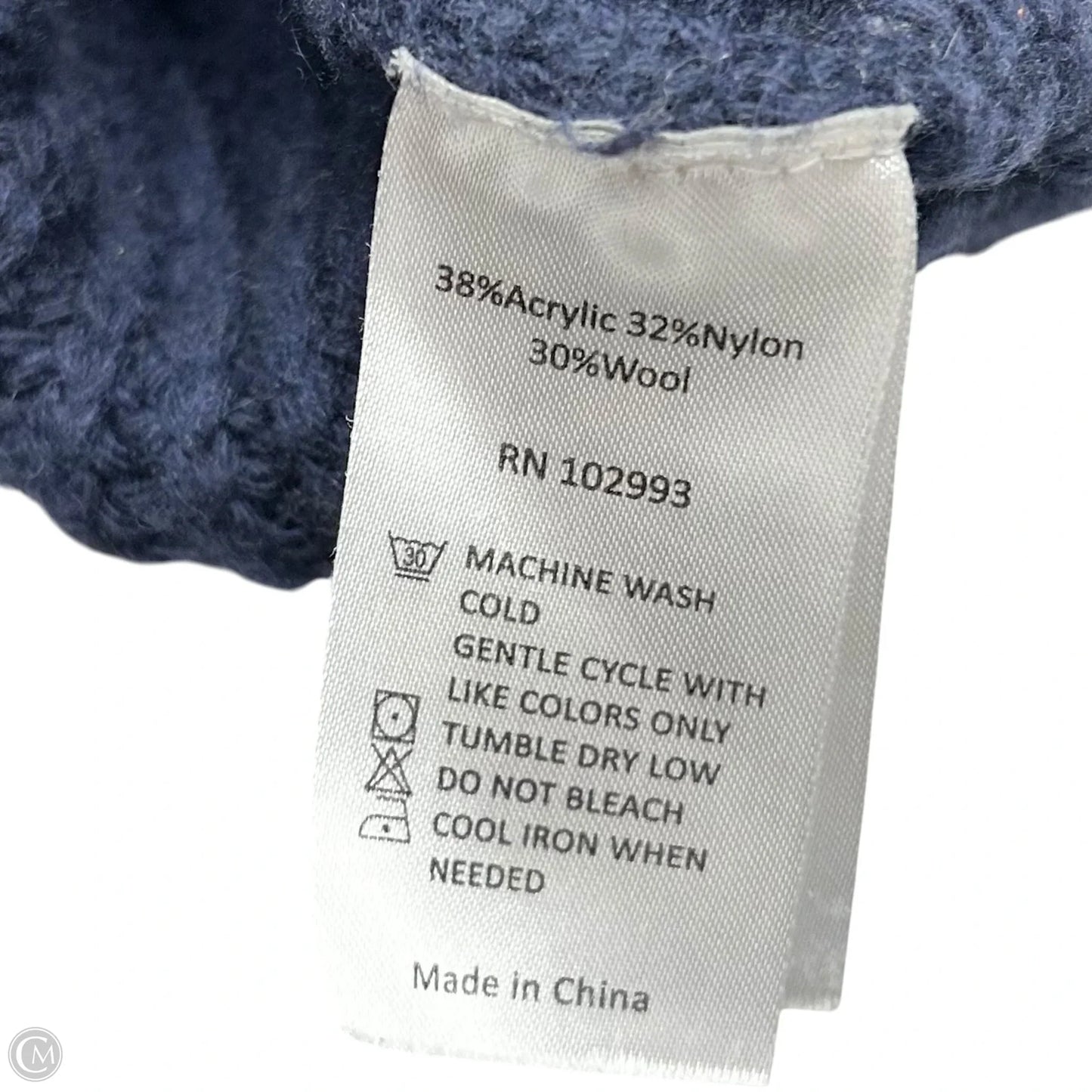 Sweater By Victor Alfaro In Blue & Grey, Size: Xs