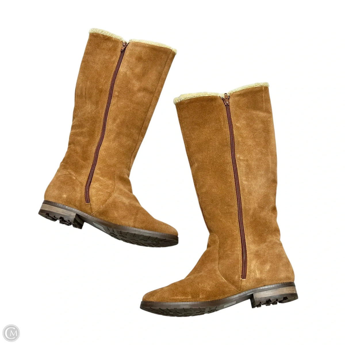 Boots Leather By Alfani In Tan, Size: 7.5