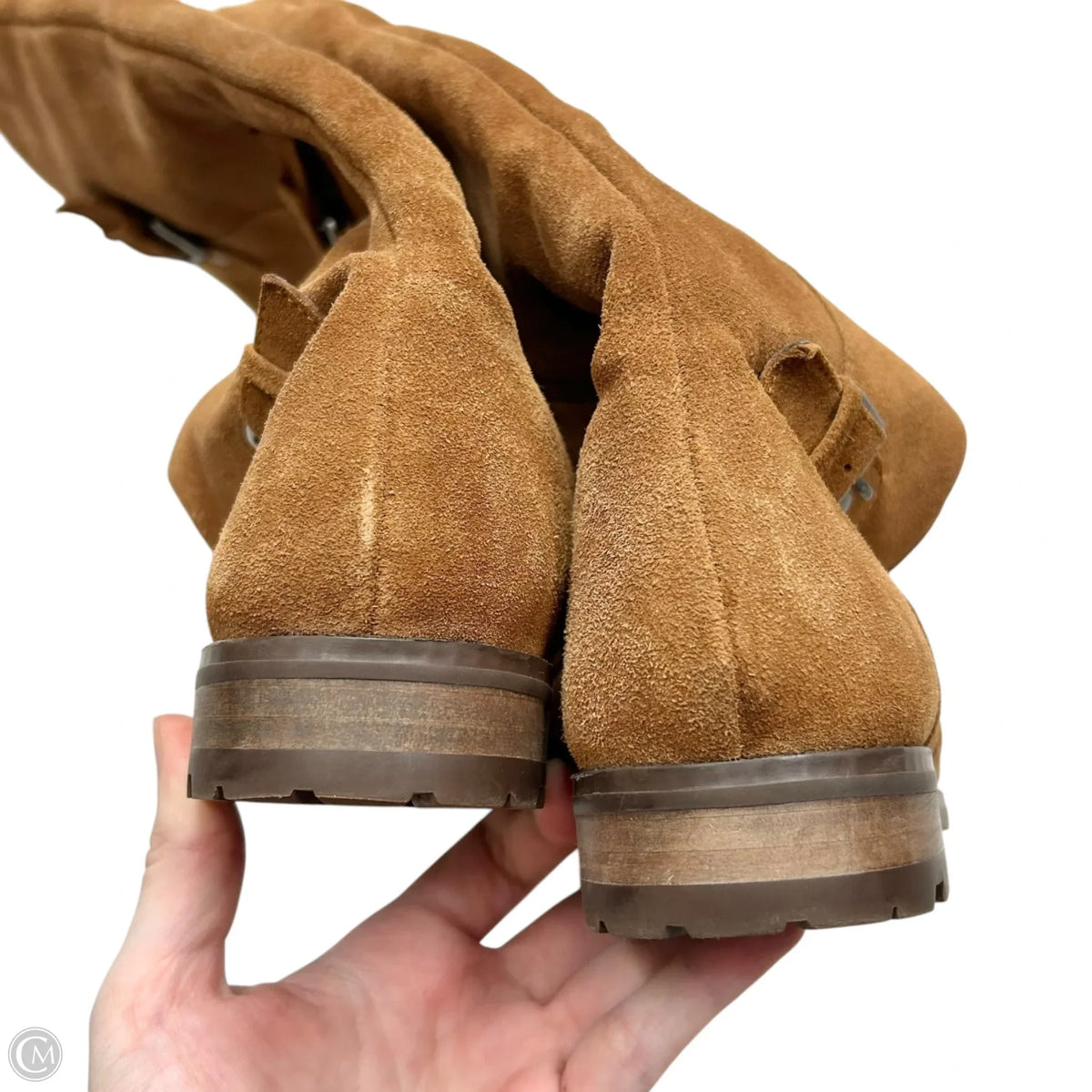 Boots Leather By Alfani In Tan, Size: 7.5