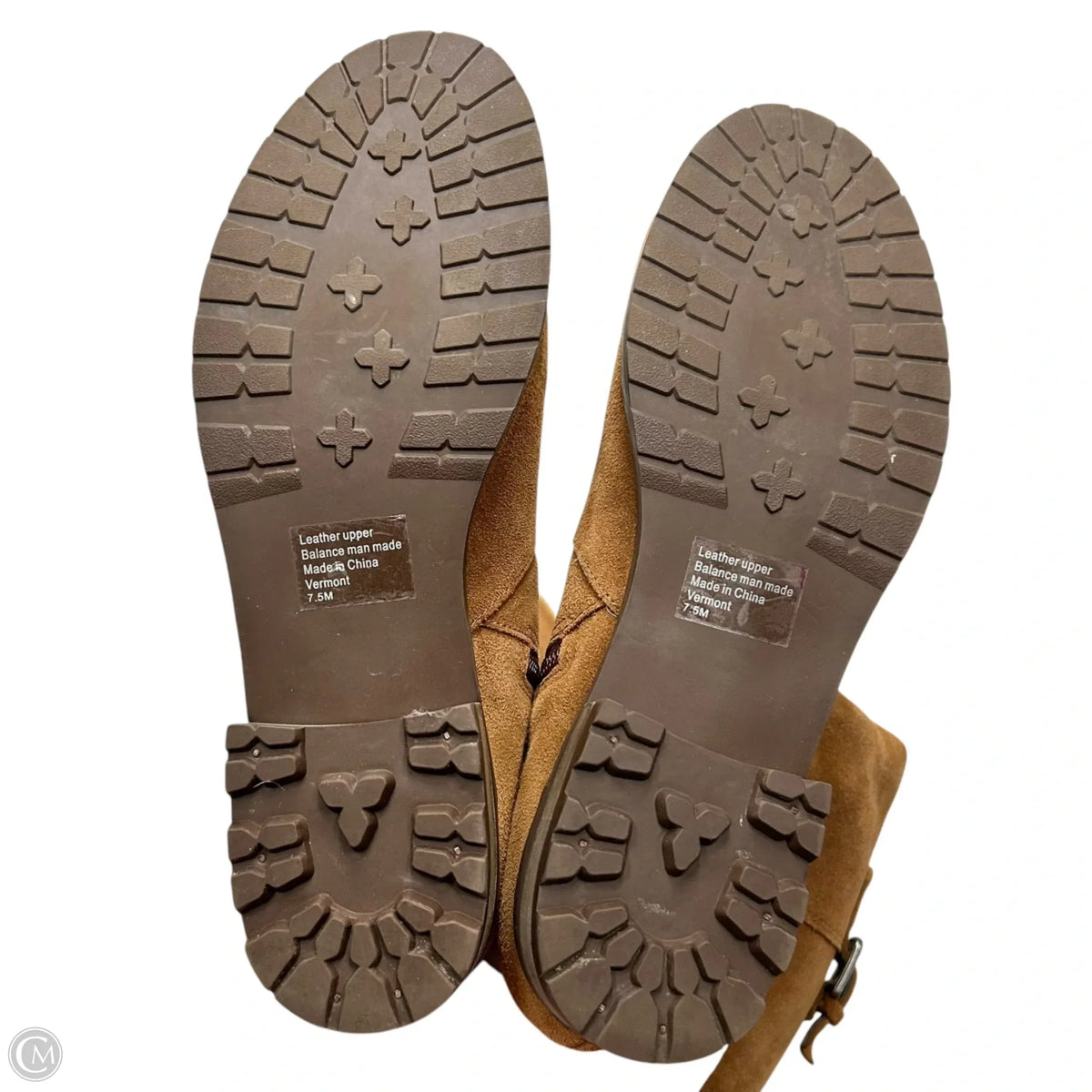 Boots Leather By Alfani In Tan, Size: 7.5