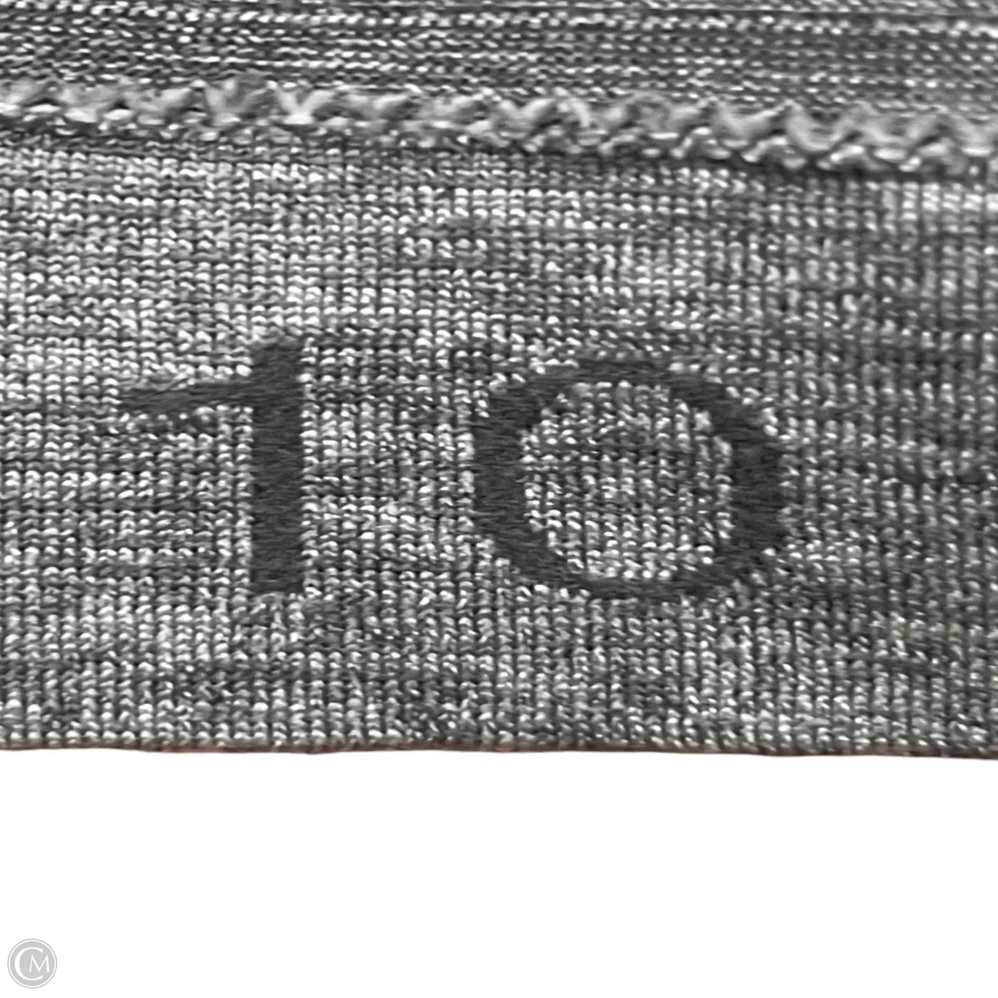 Athletic Top Long Sleeve Collar By Lululemon In Grey, Size: M