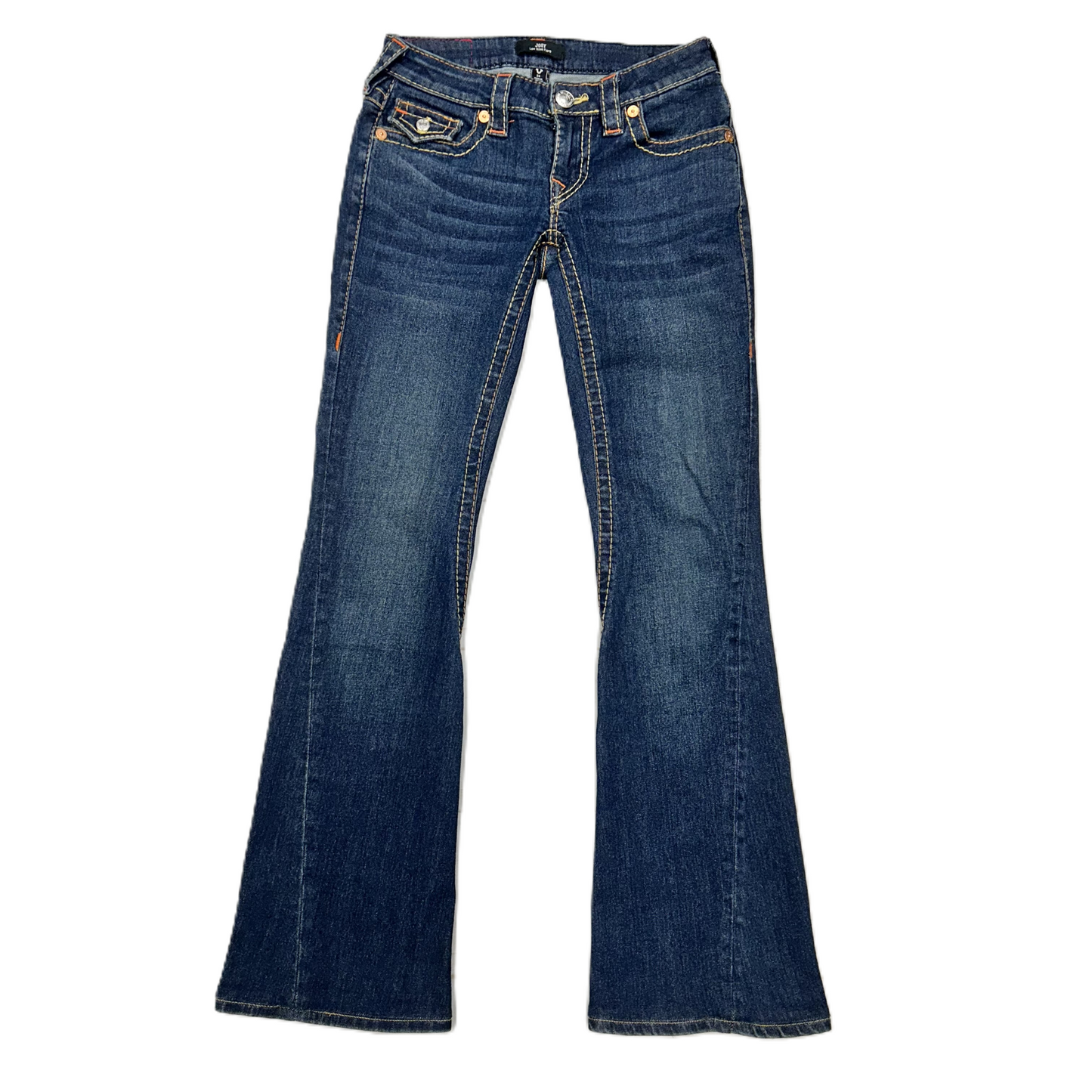 Jeans Flared By True Religion In Blue & Orange, Size: 00