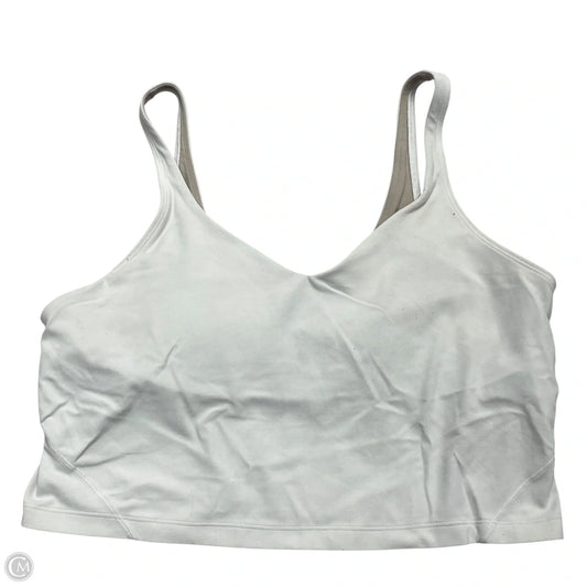 Athletic Bra By Lululemon In White, Size: Xl