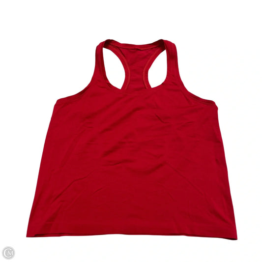 Athletic Tank Top By Lululemon In Red, Size: M