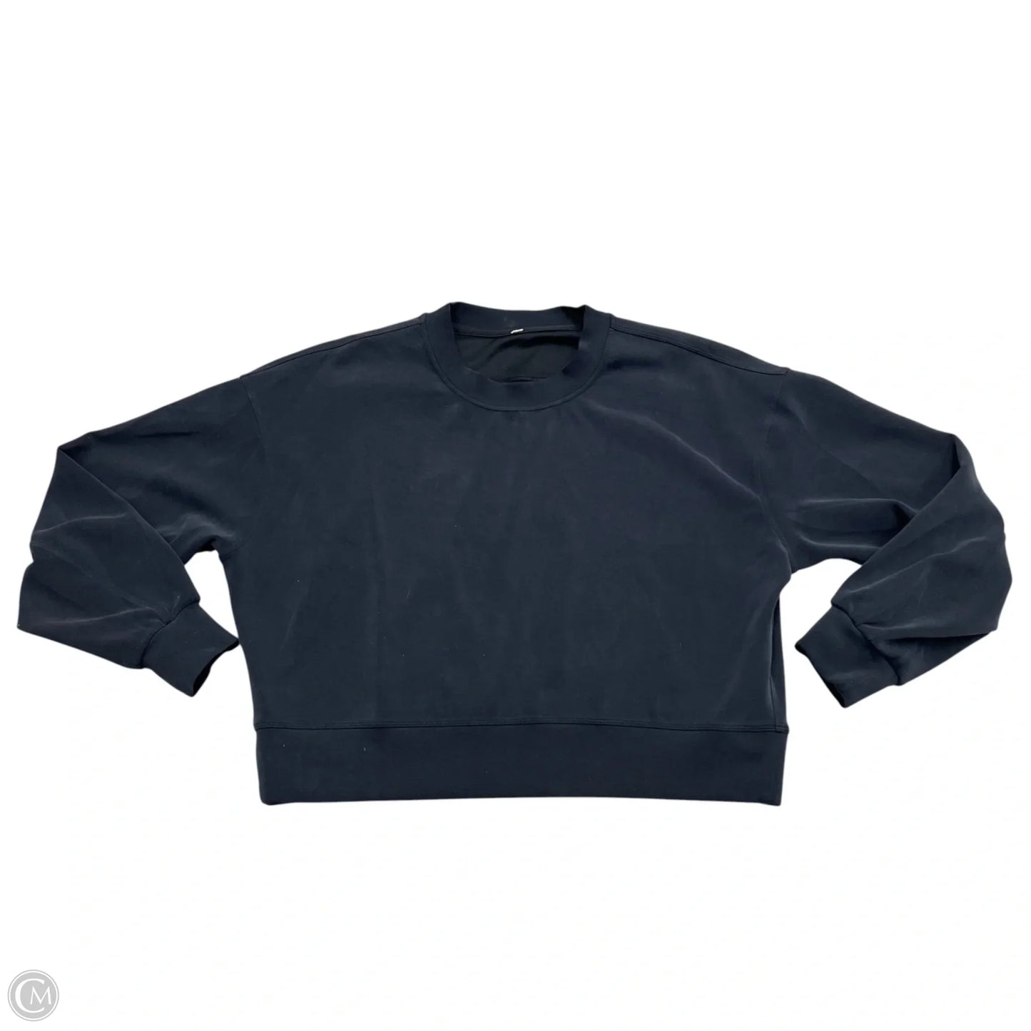 Athletic Sweatshirt Crewneck By Lululemon In Black, Size: M