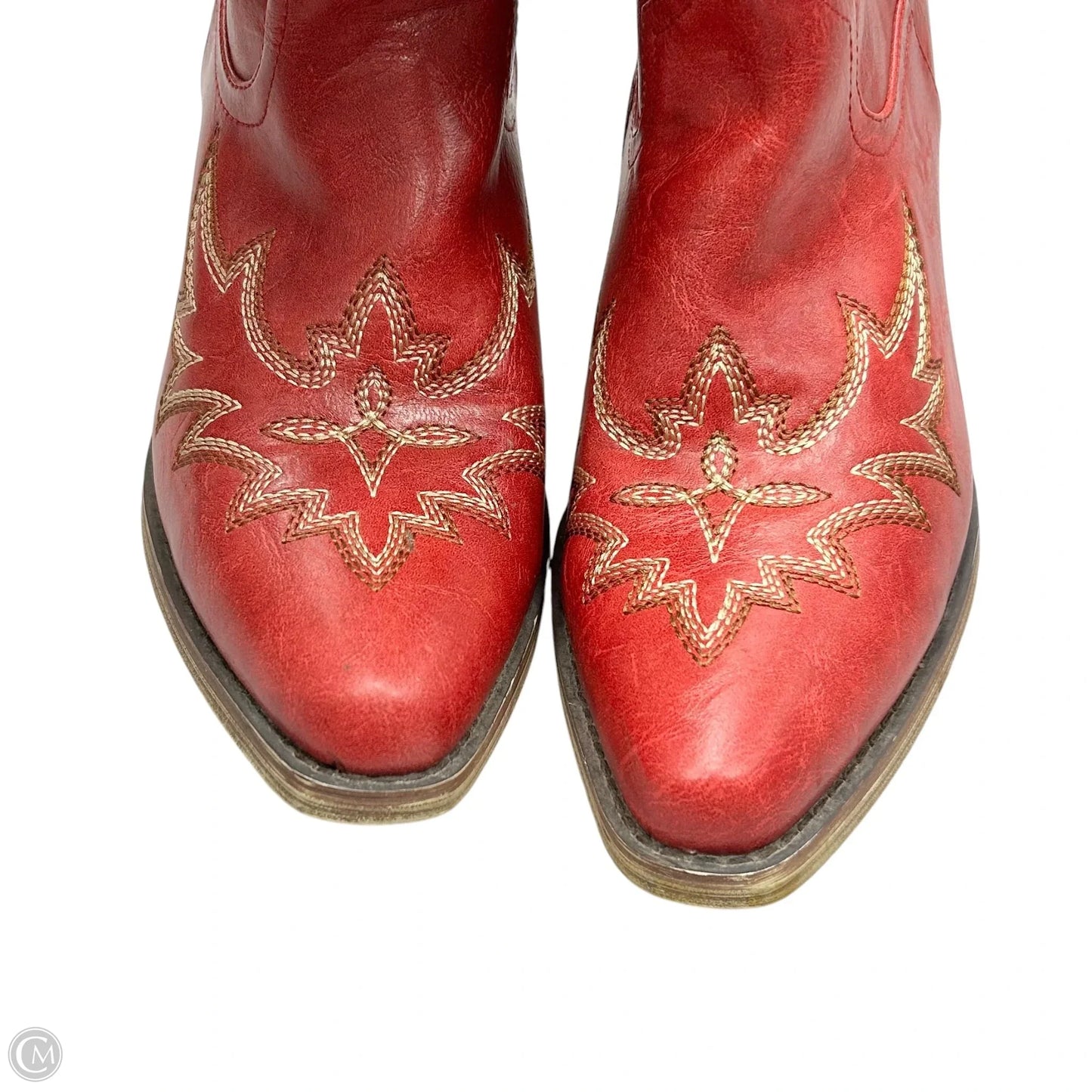 Boots Western In Red, Size: 8