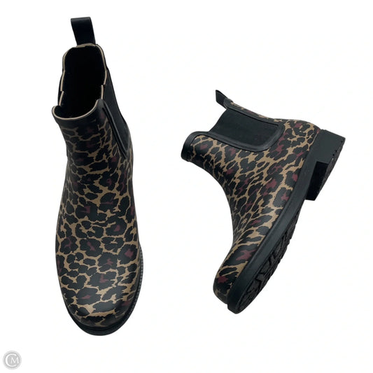 Boots Rain By J. Crew In Animal Print, Size: 8