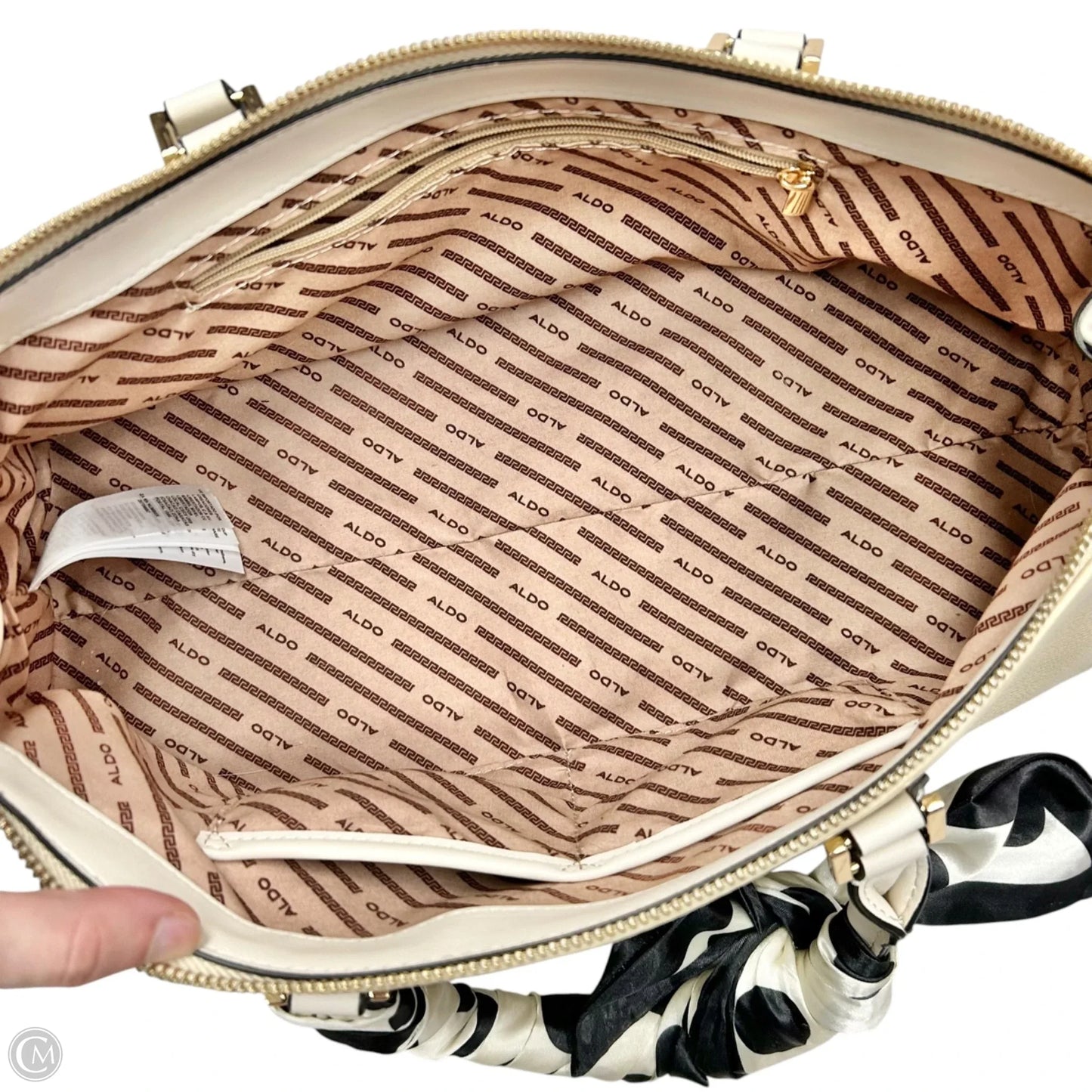 Handbag Leather By Aldo, Size: Small