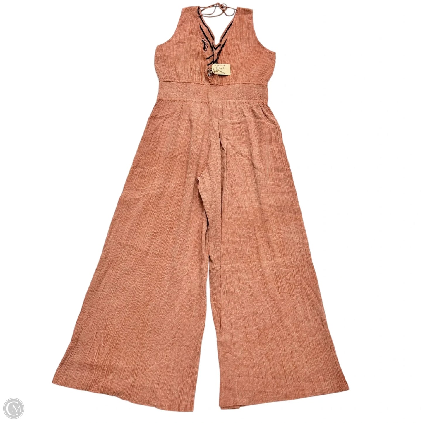 Jumpsuit By Earthbound In Black & Orange, Size: M