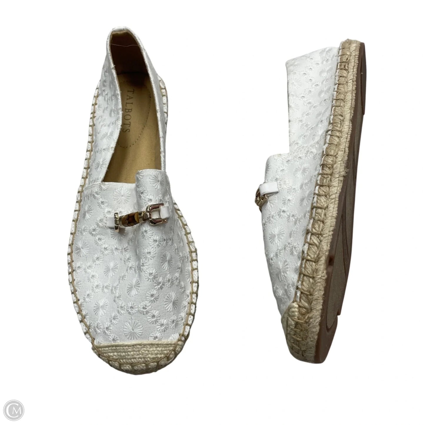 Shoes Flats By Talbots In White, Size: 8.5