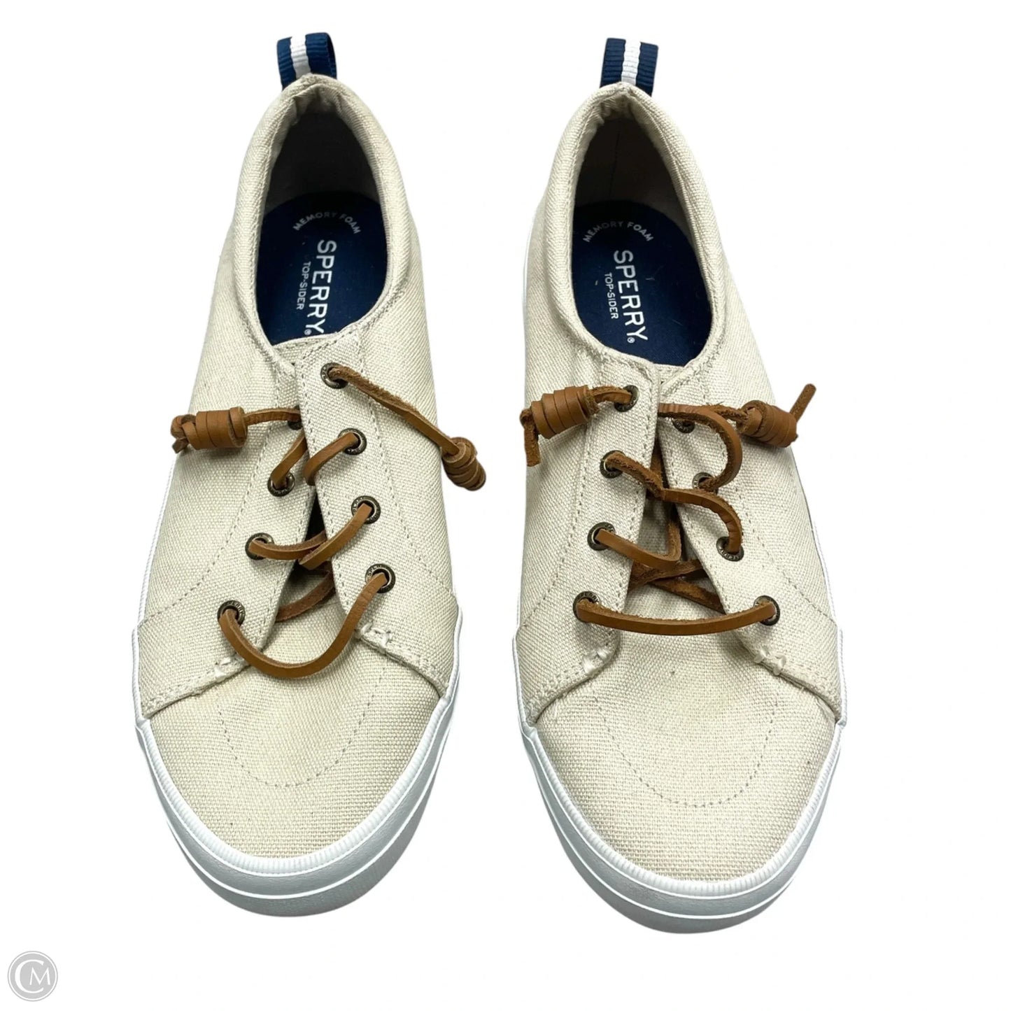 Shoes Sneakers By Sperry In Cream, Size: 10