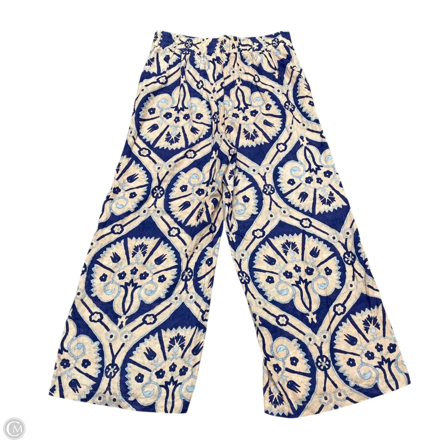 Pants Wide Leg By Christian Siriano In Blue & Pink, Size: M