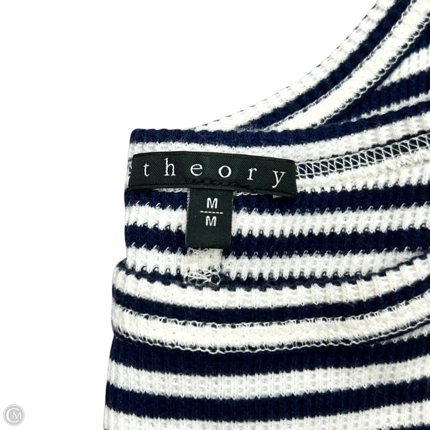 Dress Casual Short By Theory In Blue & White, Size: M