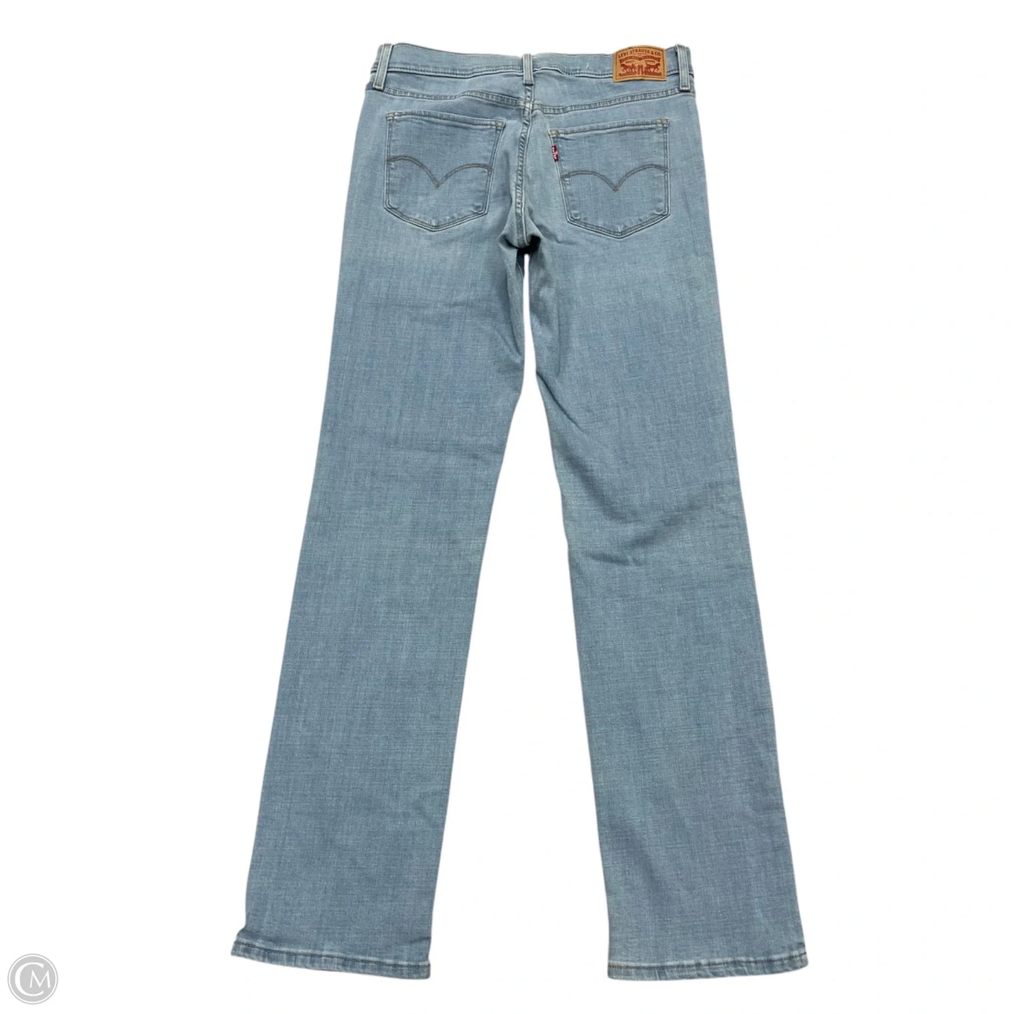 Jeans Straight By Levis In Blue Denim, Size: 8