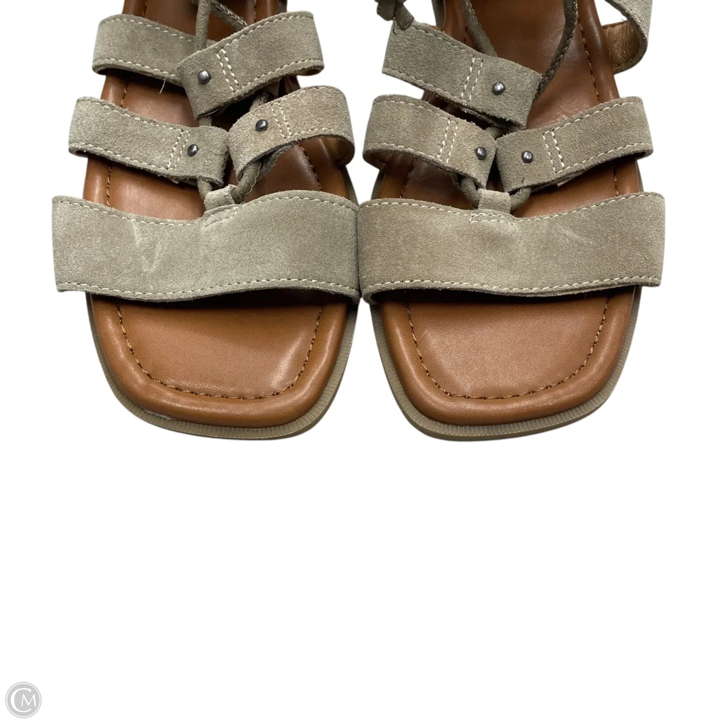 Sandals Flats By Crown Vintage In Taupe, Size: 7