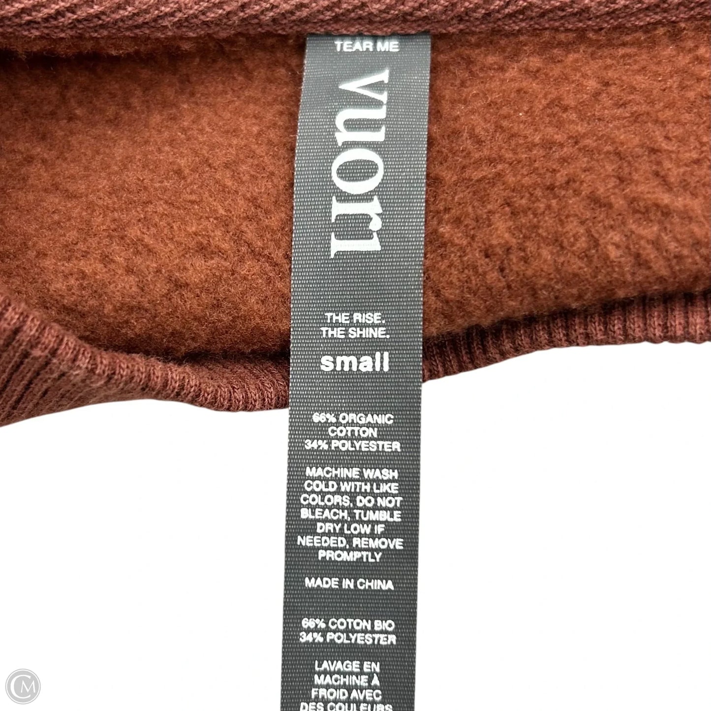 Sweatshirt Crewneck By Vuori In Orange, Size: S