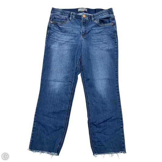 Jeans Straight By Democracy In Blue Denim, Size: 14