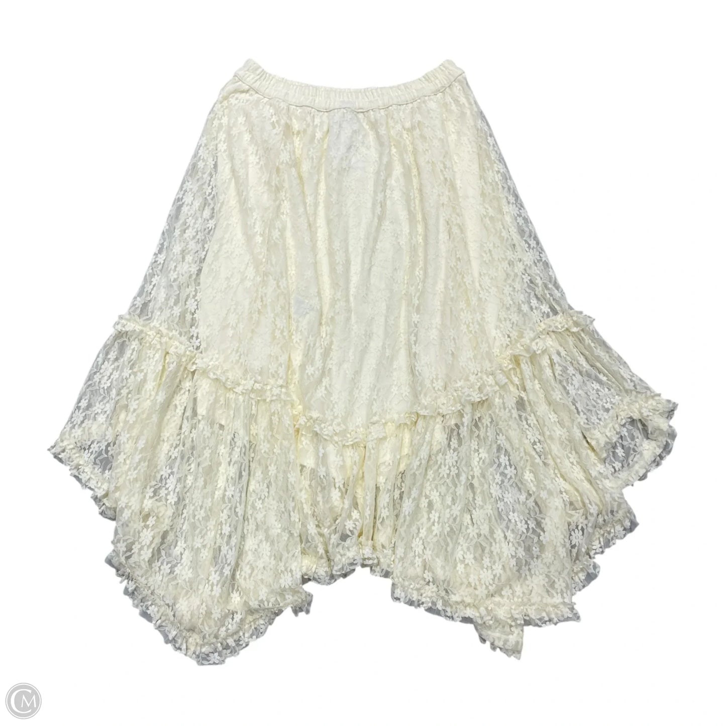 Skirt Midi By American Eagle In Cream, Size: M