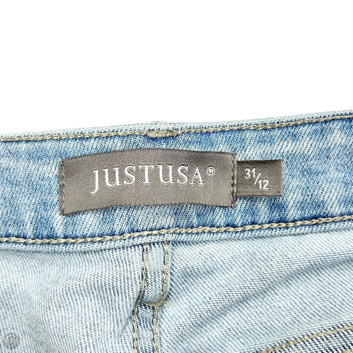 Jeans Wide Leg By Just Usa In Blue Denim, Size: 12