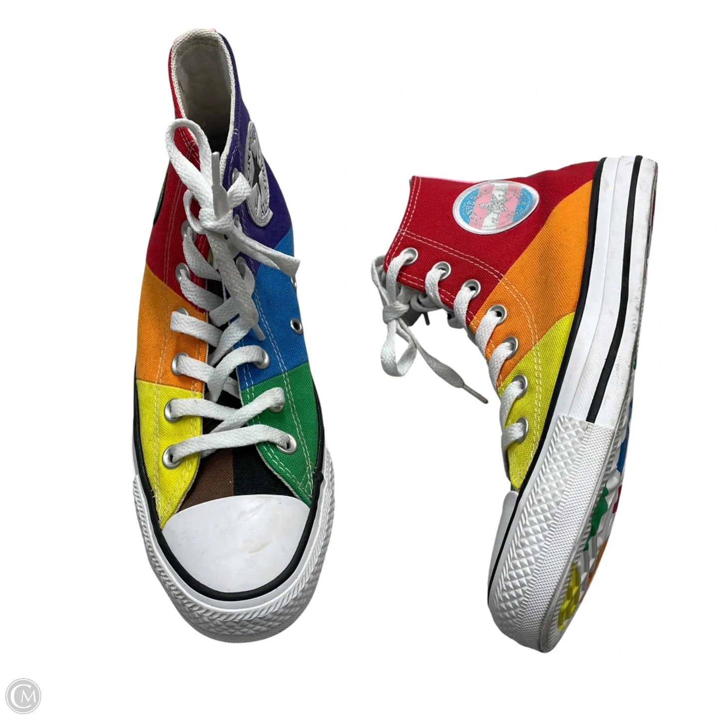 Shoes Sneakers By Converse In Rainbow Print, Size: 7