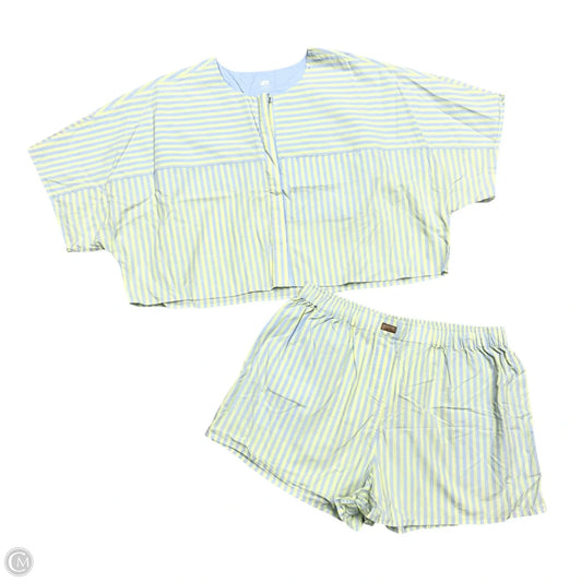 Shorts Set By Lunya In Striped Pattern, Size: L