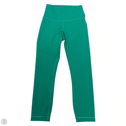 Athletic Leggings By Lululemon In Green, Size: S