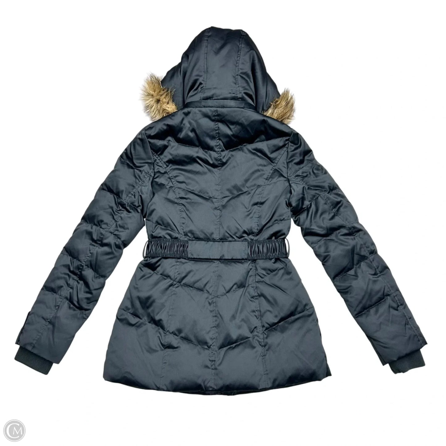 Coat Parka By Dkny In Black & Brown, Size: Xs
