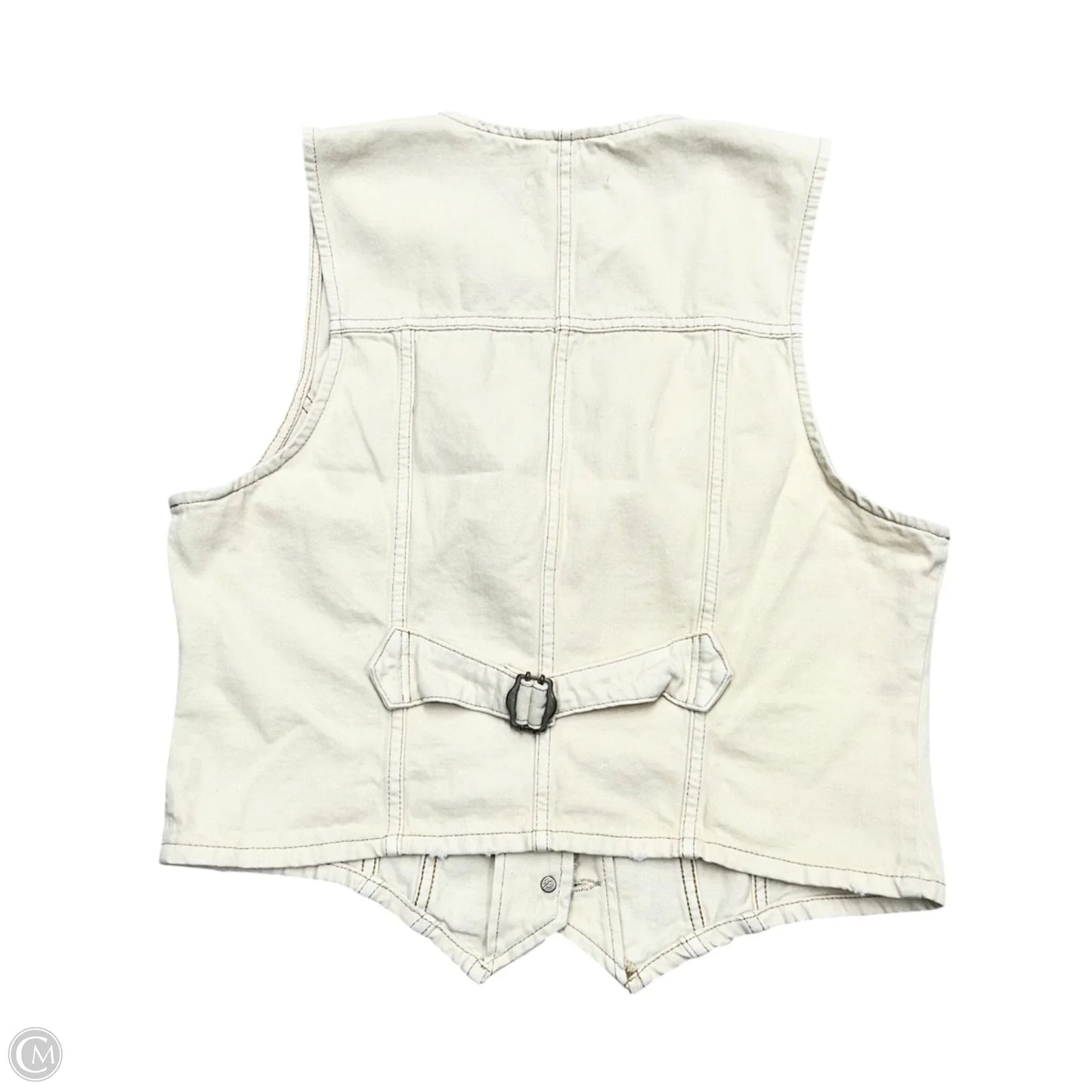 Vest Other By We The Free In Cream Denim, Size: Xl