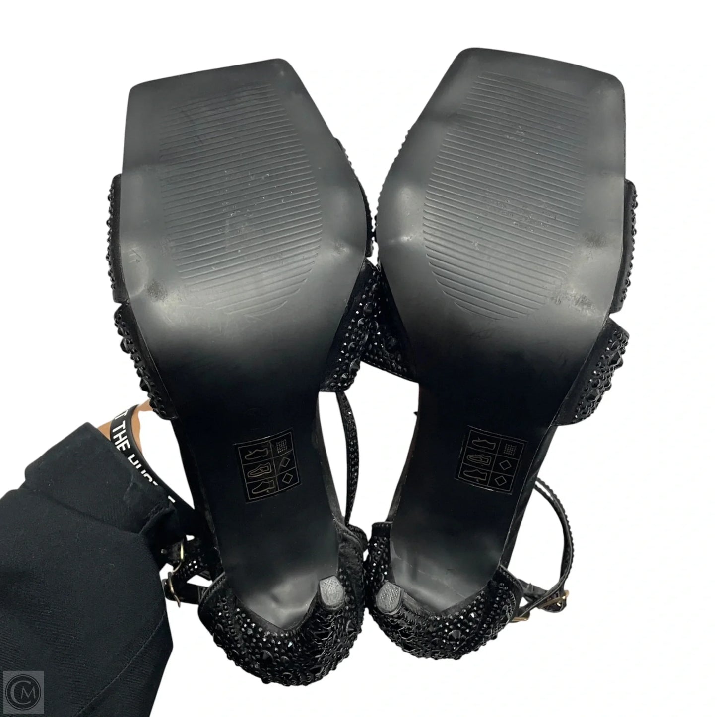 Sandals Heels Stiletto By Public Desire In Black, Size: 7