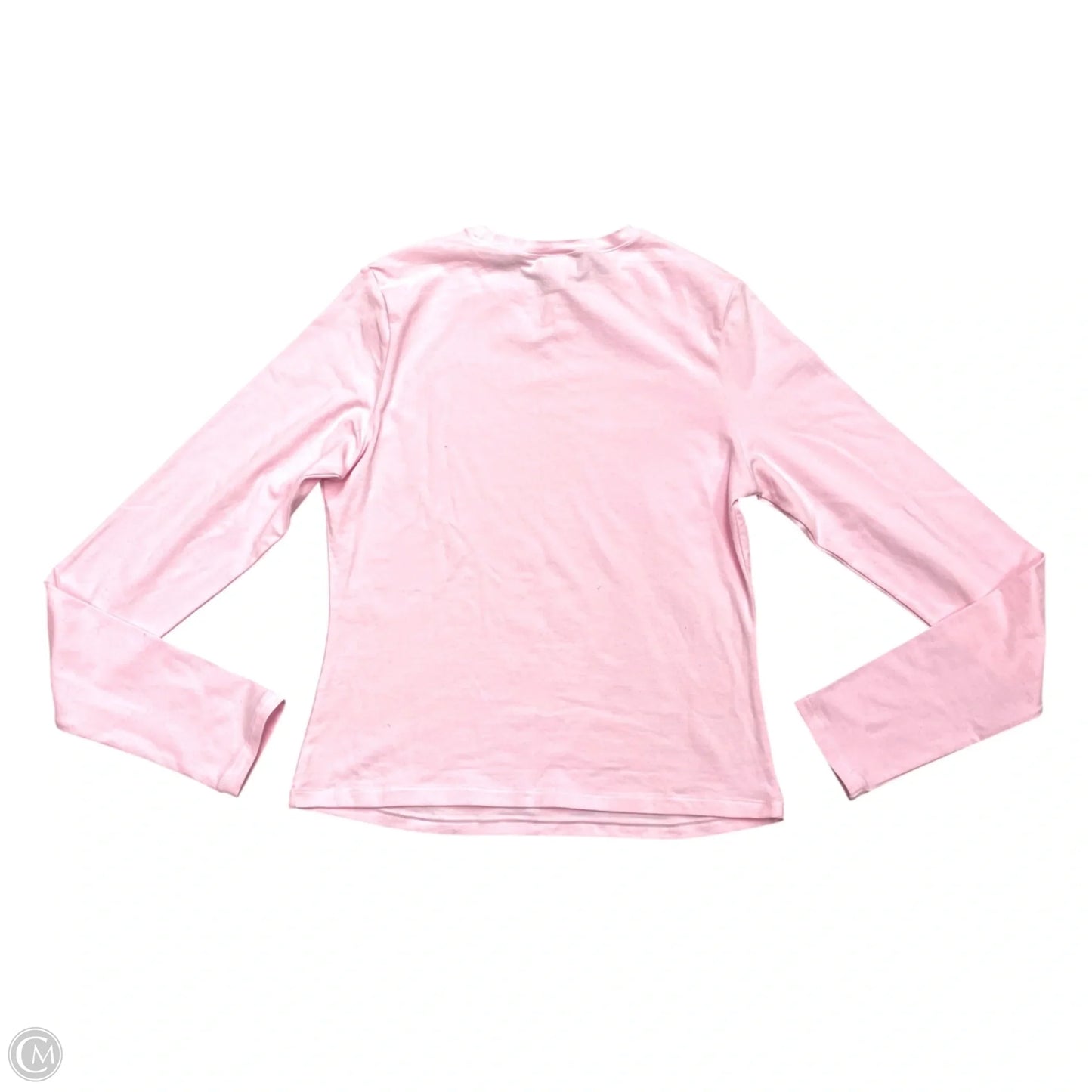Top Long Sleeve By Skims In Pink, Size: L