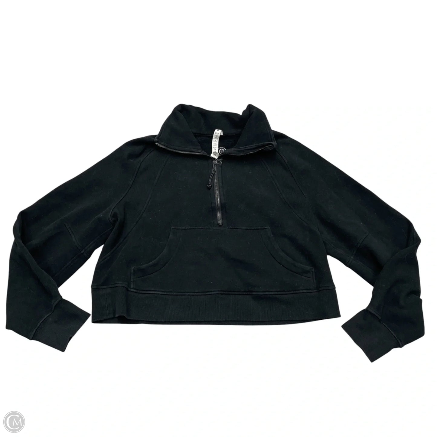 Athletic Sweatshirt Collar By Lululemon In Black, Size: M
