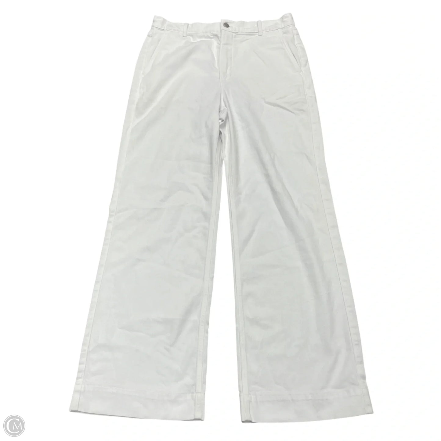 Jeans Wide Leg By J. Crew In White Denim, Size: 8