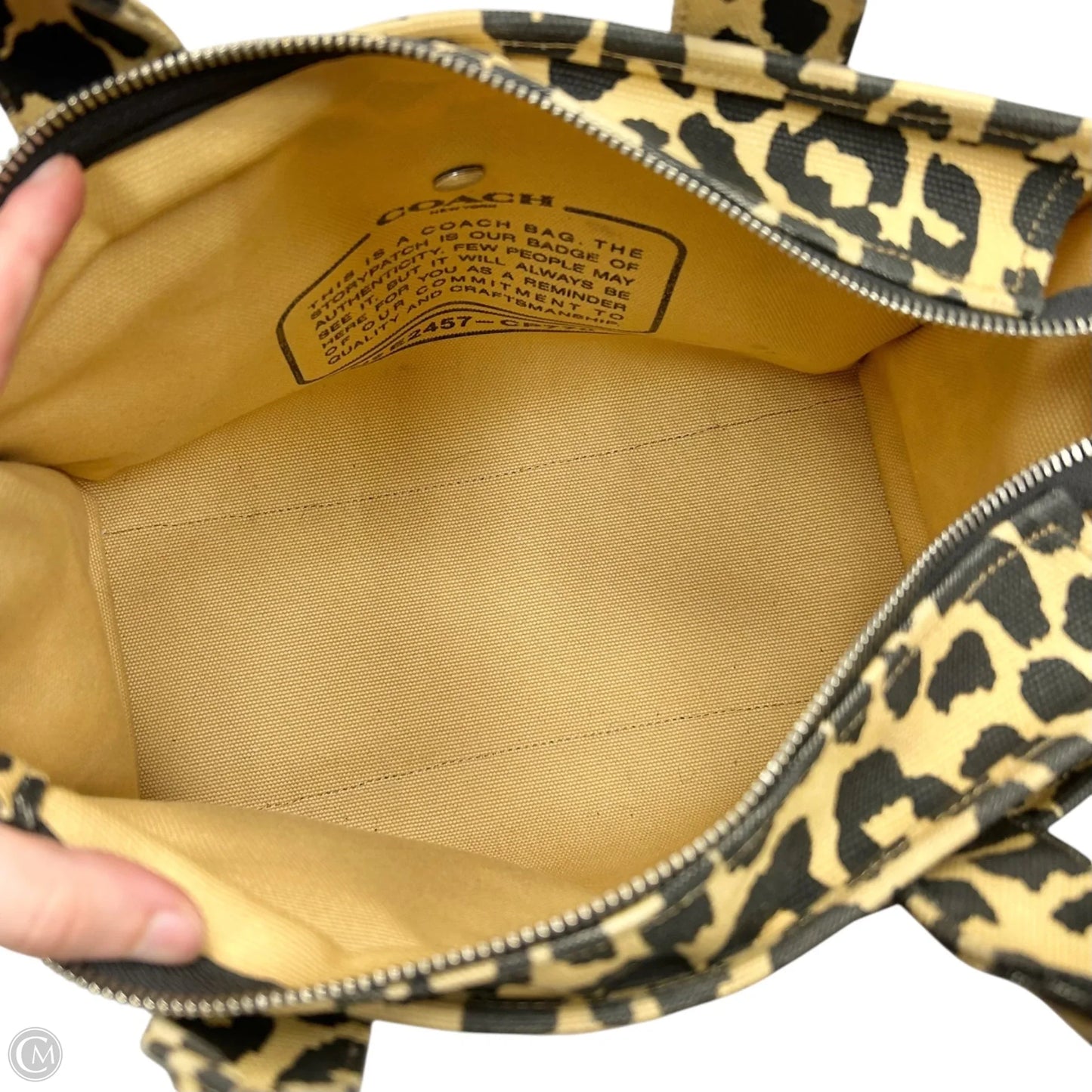 Tote Designer By Coach, Size: Large