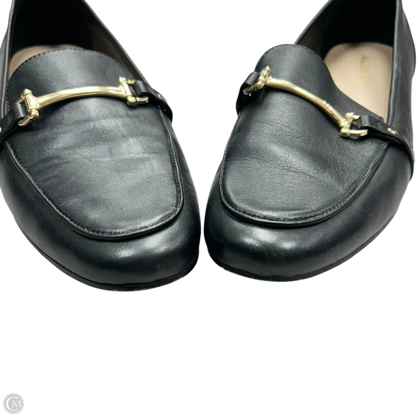 Shoes Flats By Aldo In Black & Gold, Size: 10
