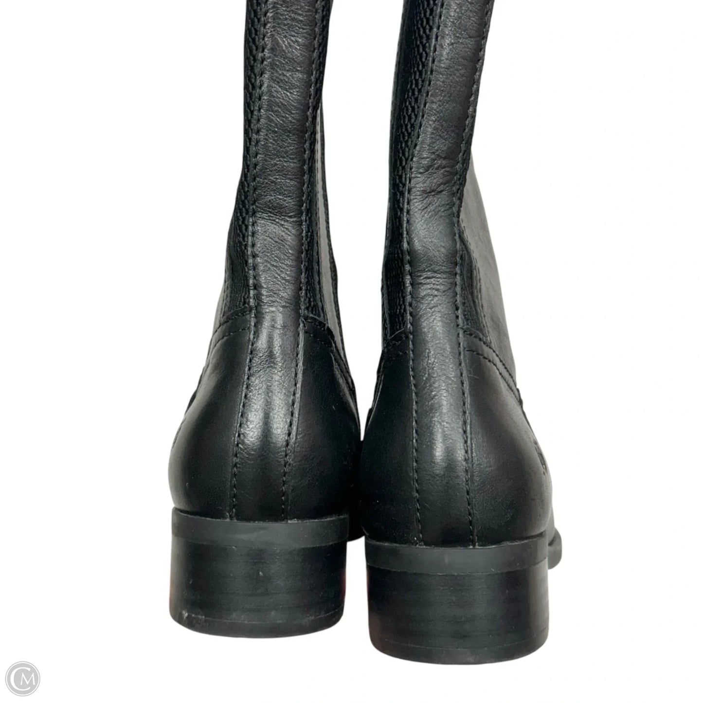Boots Leather By Born In Black, Size: 6.5