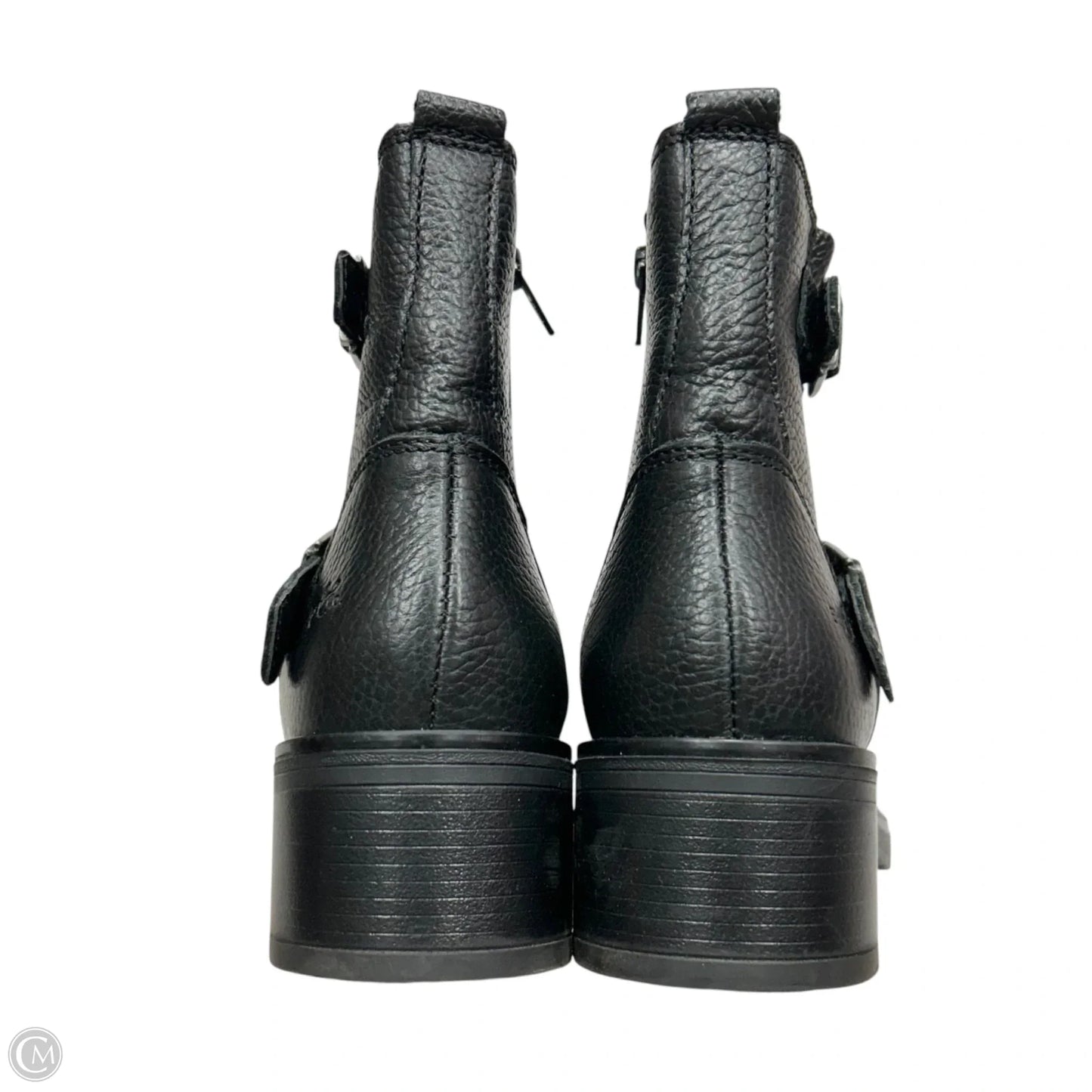 Boots Ankle Heels In Black, Size: 7.5