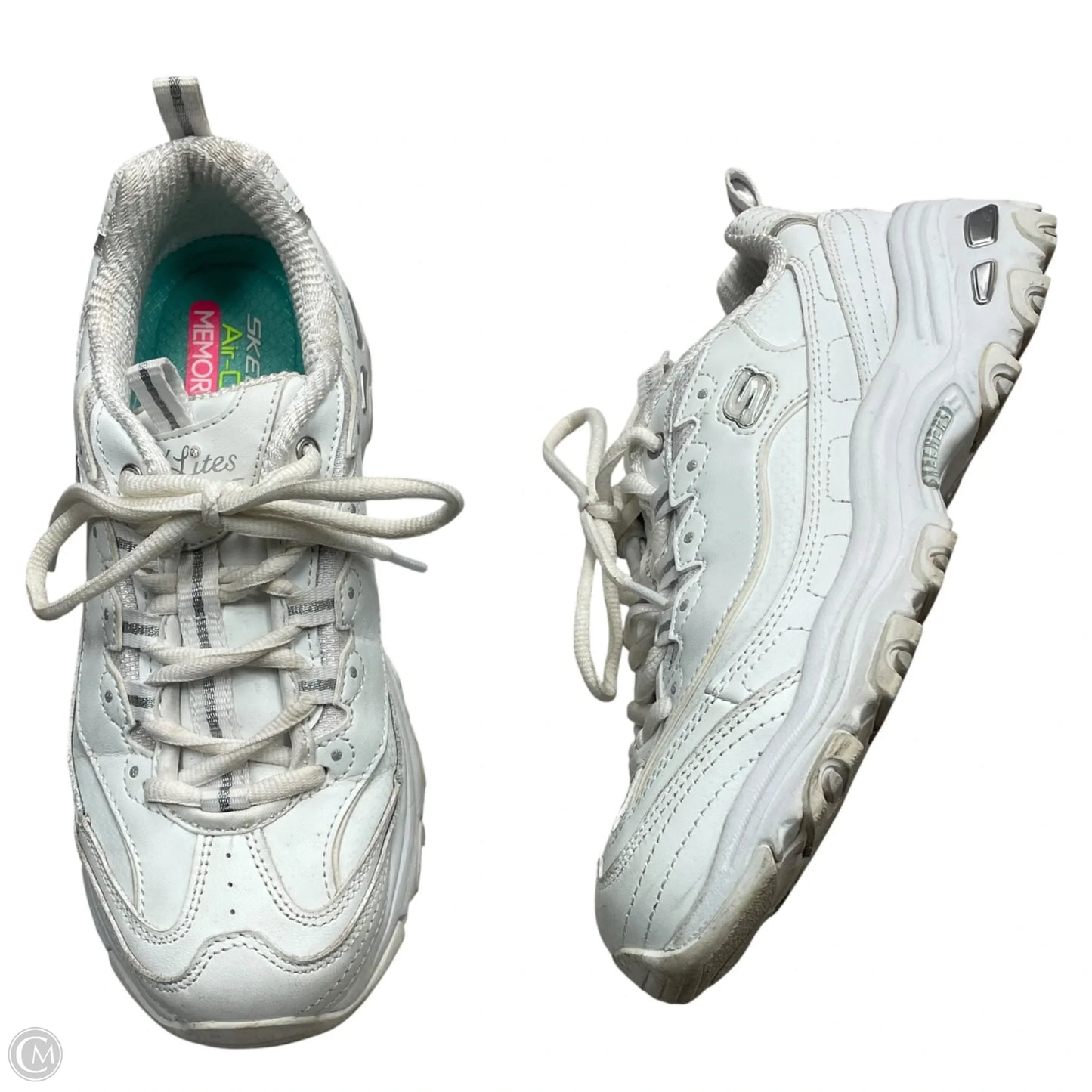 Shoes Athletic By Skechers In White, Size: 7.5