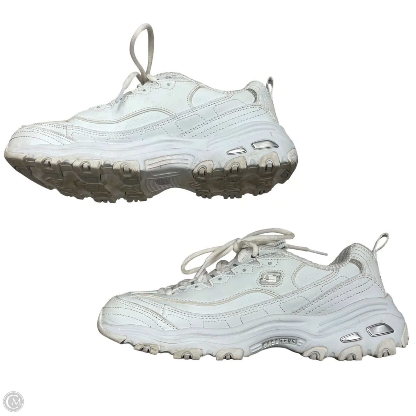 Shoes Athletic By Skechers In White, Size: 7.5